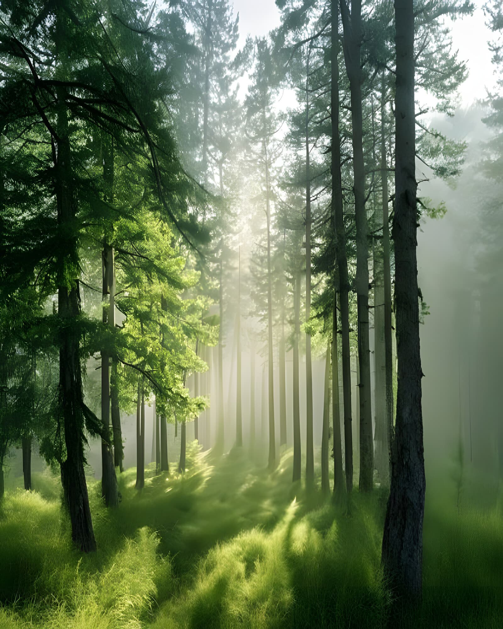 Larch forest
